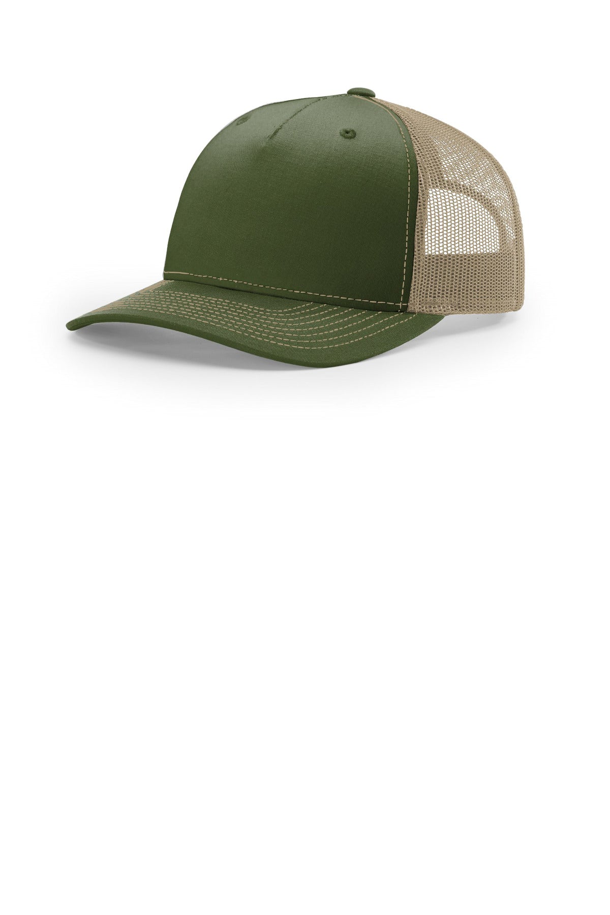 Richardson Five-Panel Trucker 112FP - Army Olive/ Tan - OSFA