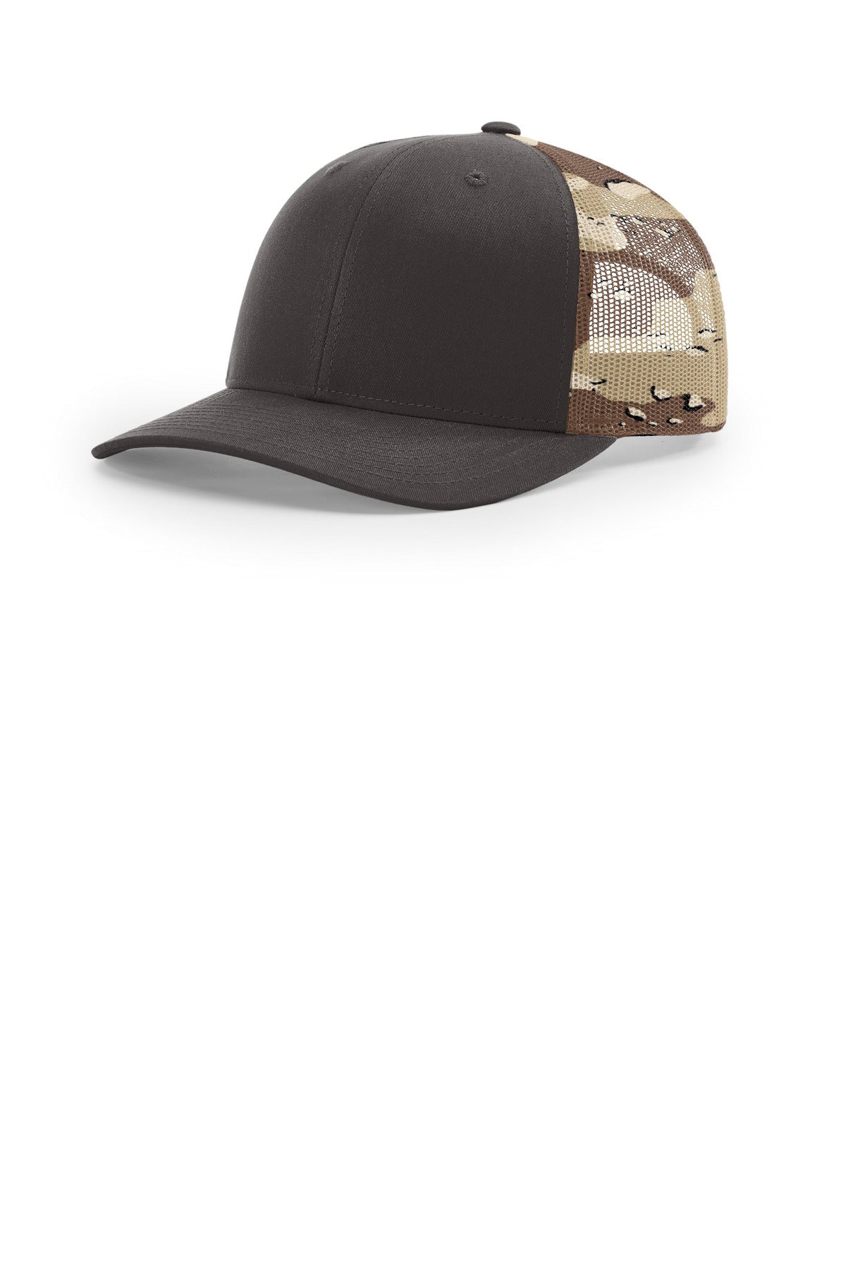 Richardson Printed Mesh Trucker 112PM - Brown/ Desert Camo - OSFA