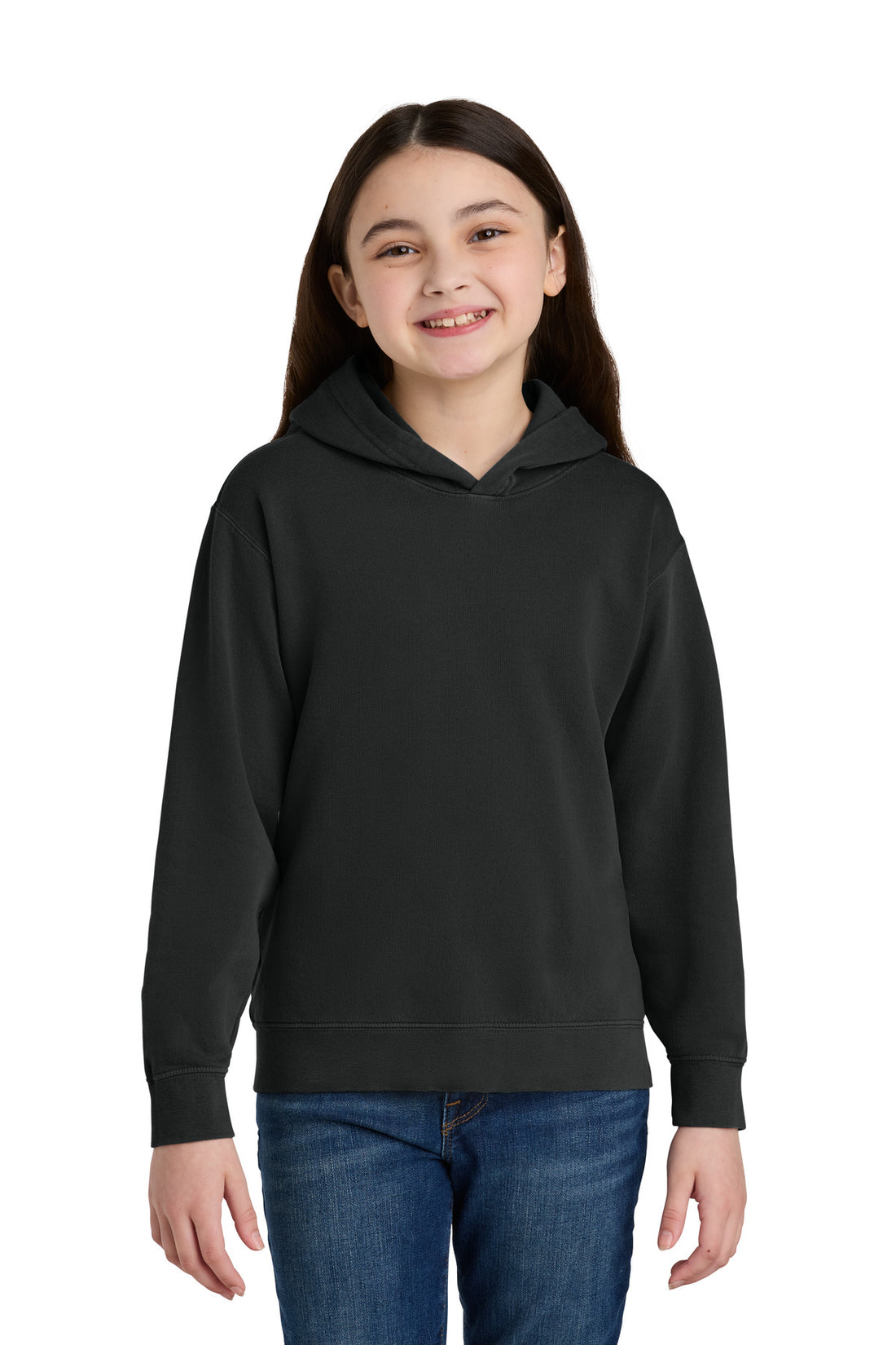 Comfort Colors® Youth Lightweight Hooded Sweatshirt 1467Y - Black - L