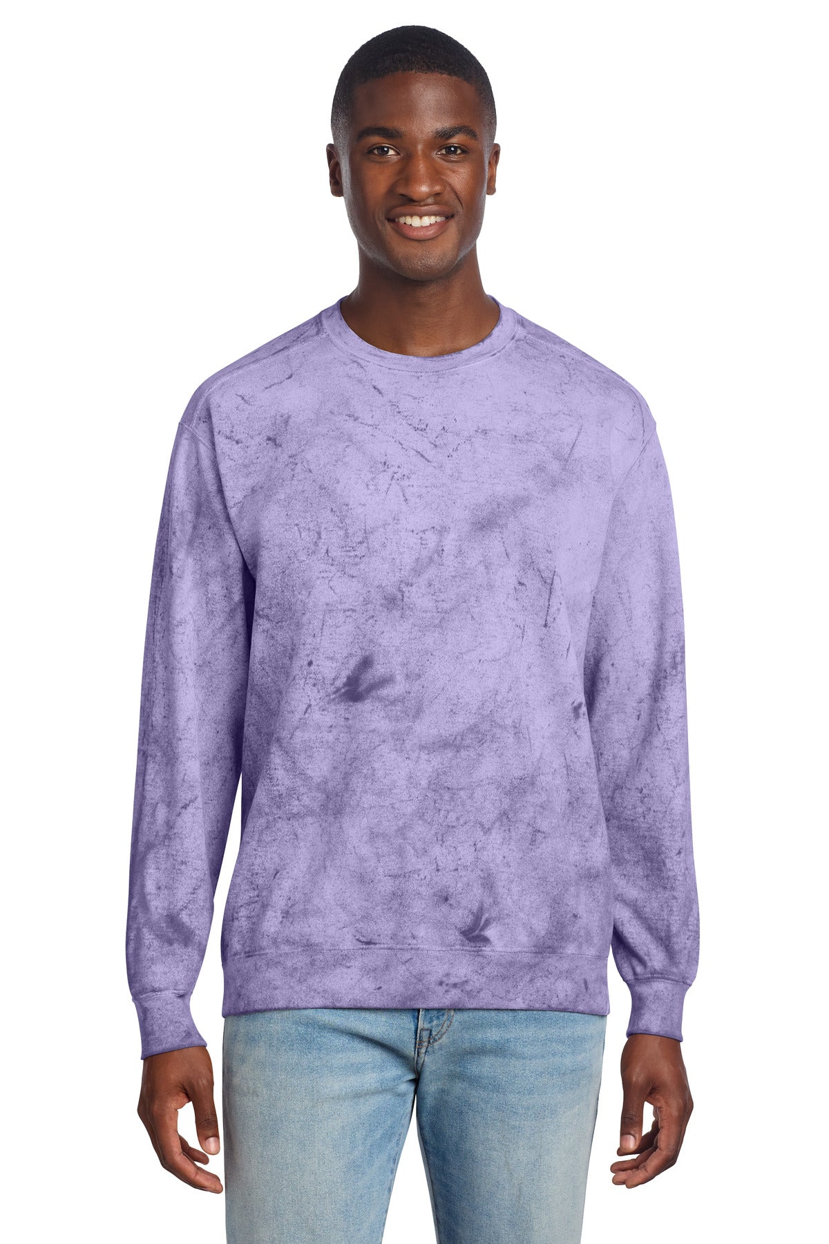 Comfort Colors® Color Blast Crewneck Sweatshirt 1545 - Amethyst - 2XL