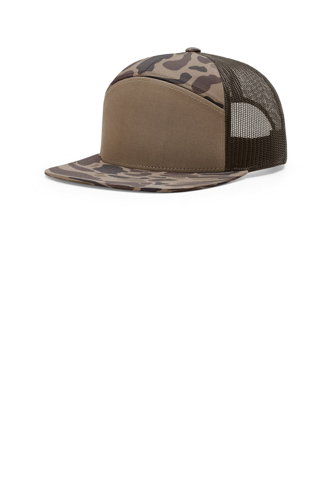 Richardson Printed 7-Panel Trucker 168P - Bark Duck Camo/ Brown - OSFA