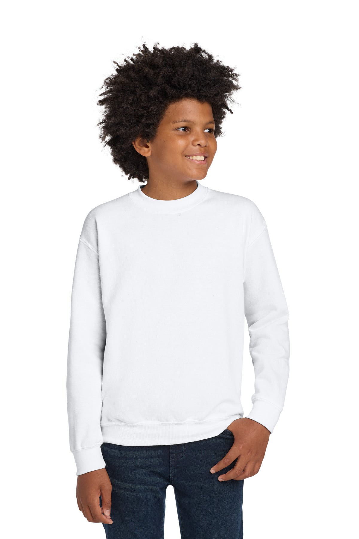 Gildan® Youth Heavy Blend Crewneck Sweatshirt.  18000B