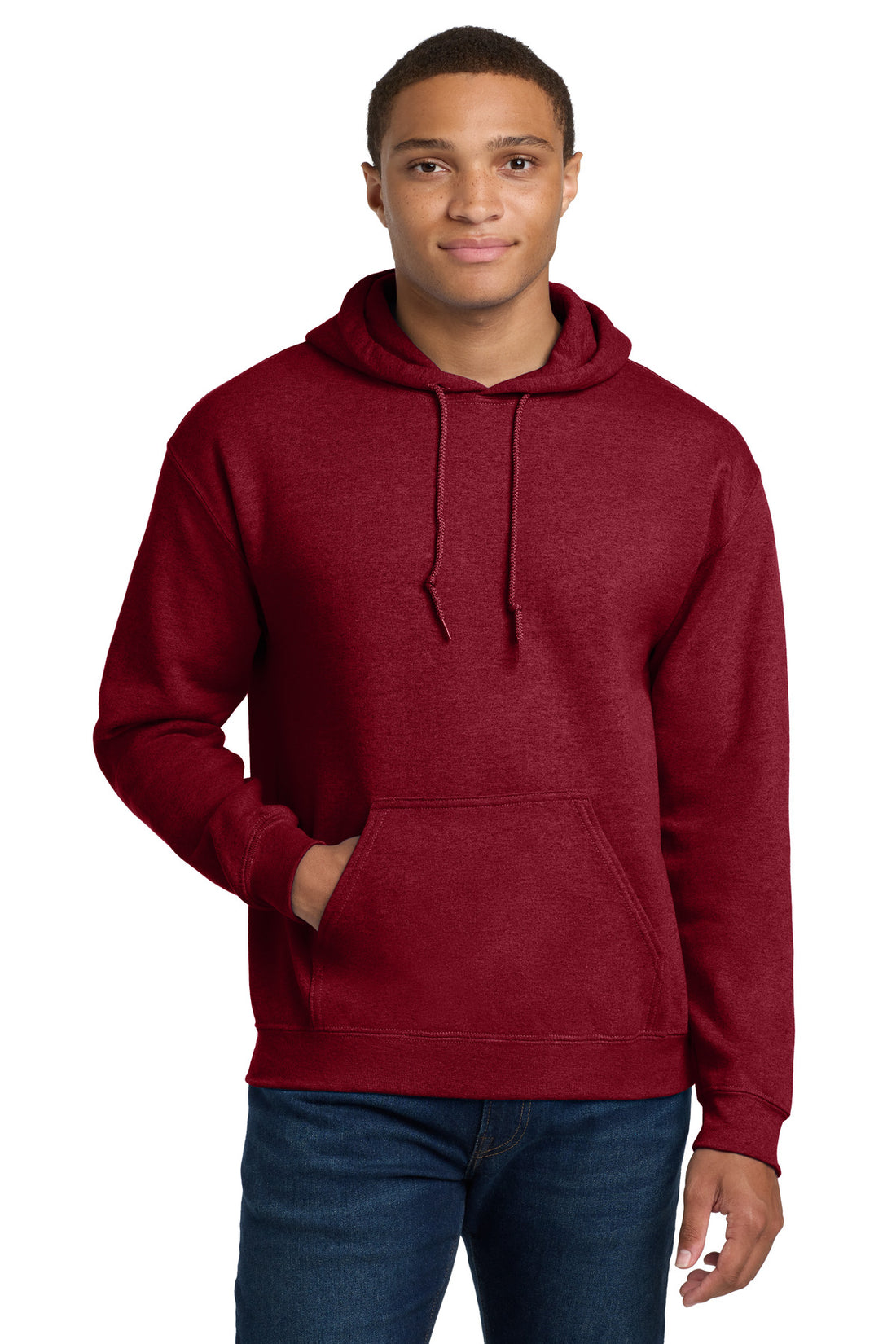 Gildan® - Heavy Blend Hooded Sweatshirt.  18500 - Antique Cherry Red - 2XL