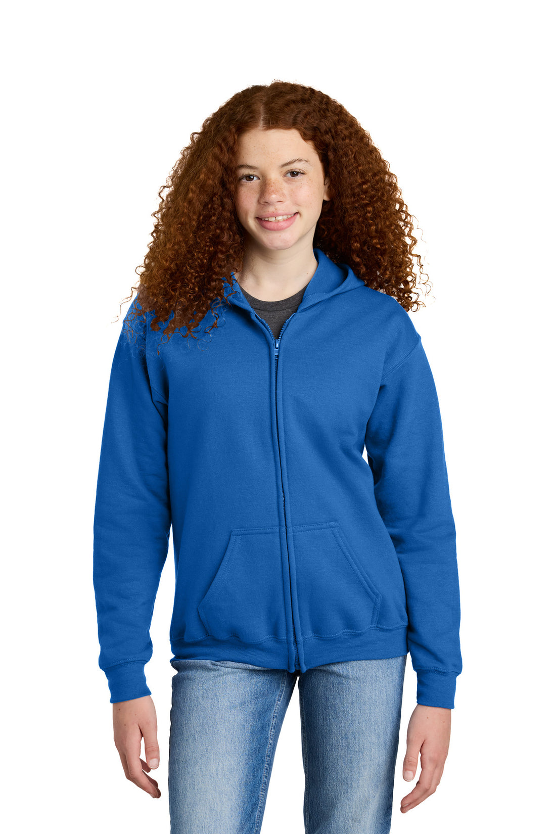 Gildan® Youth Heavy Blend Full-Zip Hooded Sweatshirt. 18600B