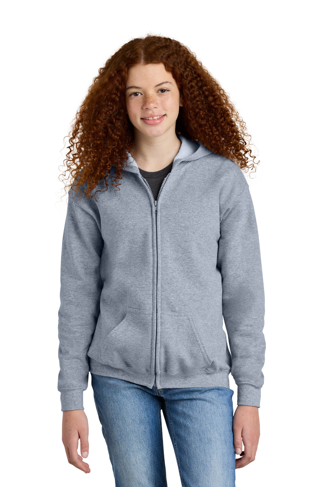 Gildan® Youth Heavy Blend Full-Zip Hooded Sweatshirt. 18600B