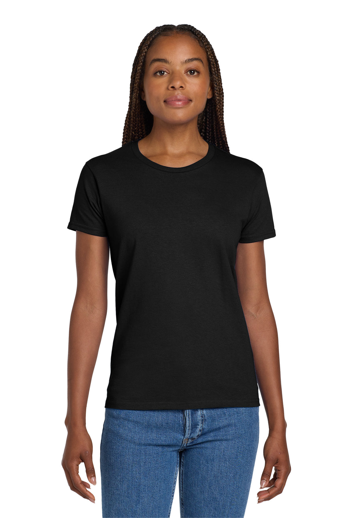 Gildan® Women's Ultra Cotton® 100% US Cotton T-Shirt. 2000L - Black - 2XL
