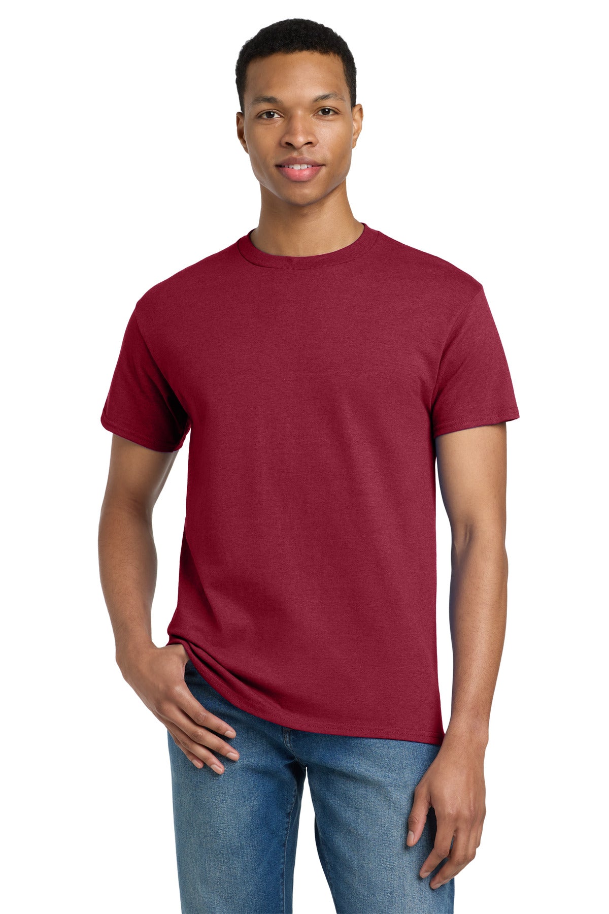 Gildan® - Ultra Cotton® 100% US Cotton T-Shirt.  2000 - Antique Cherry Red - 2XL