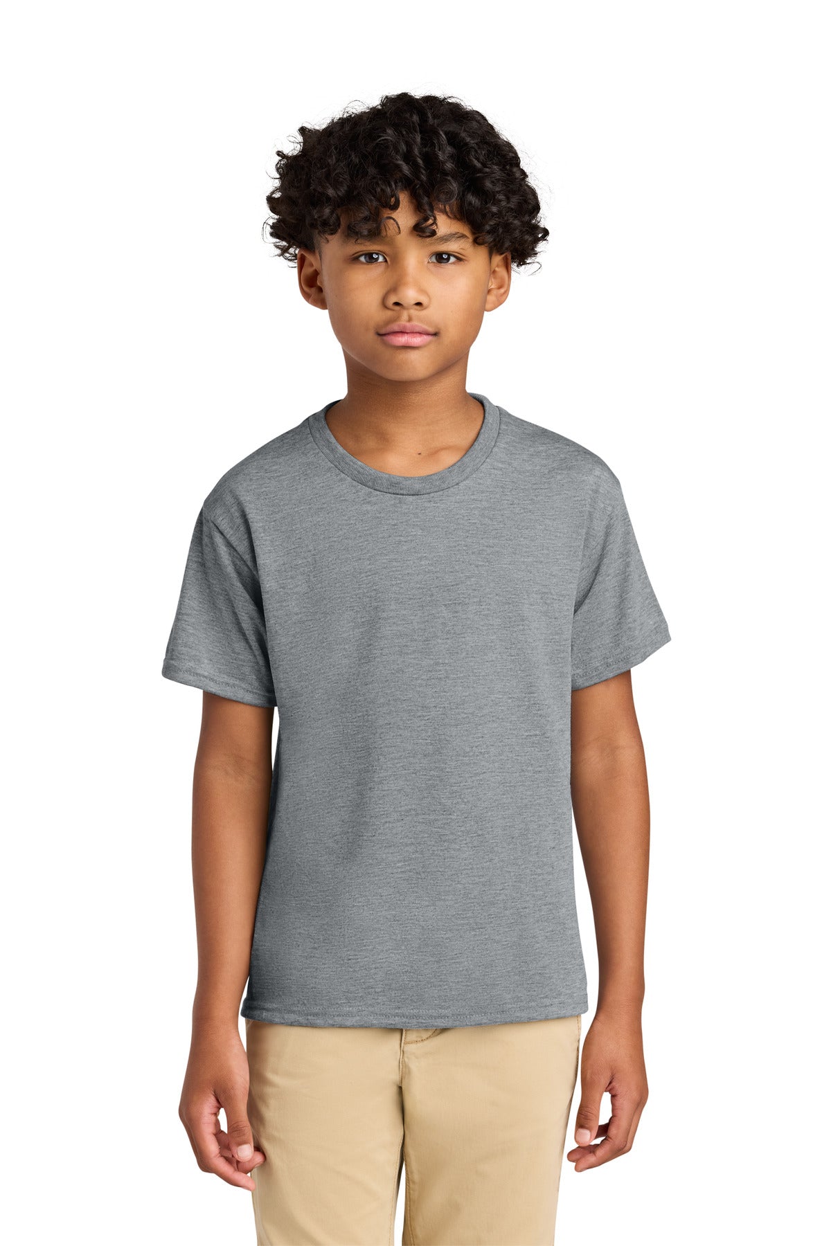 Jerzees® Youth Dri-Power® 100% Polyester Tee 21B - Athletic Heather - L