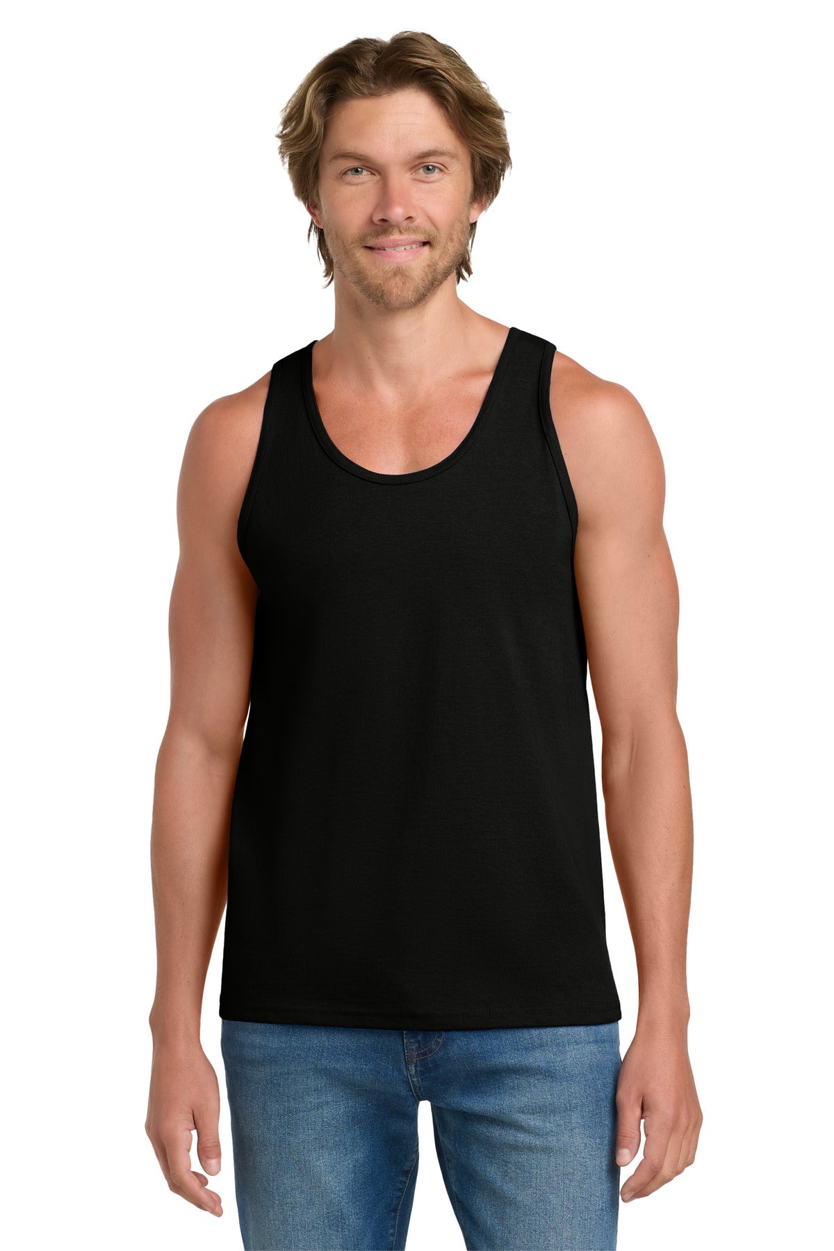 Gildan® - Ultra Cotton® 100% US Cotton Tank Top.  2200 - Black - 2XL