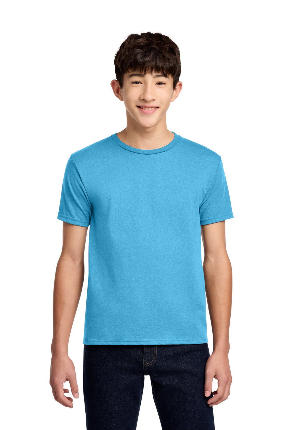 Jerzees® - Youth Dri-Power® 50/50 Cotton/Poly T-Shirt.  29B - Aquatic Blue - XS