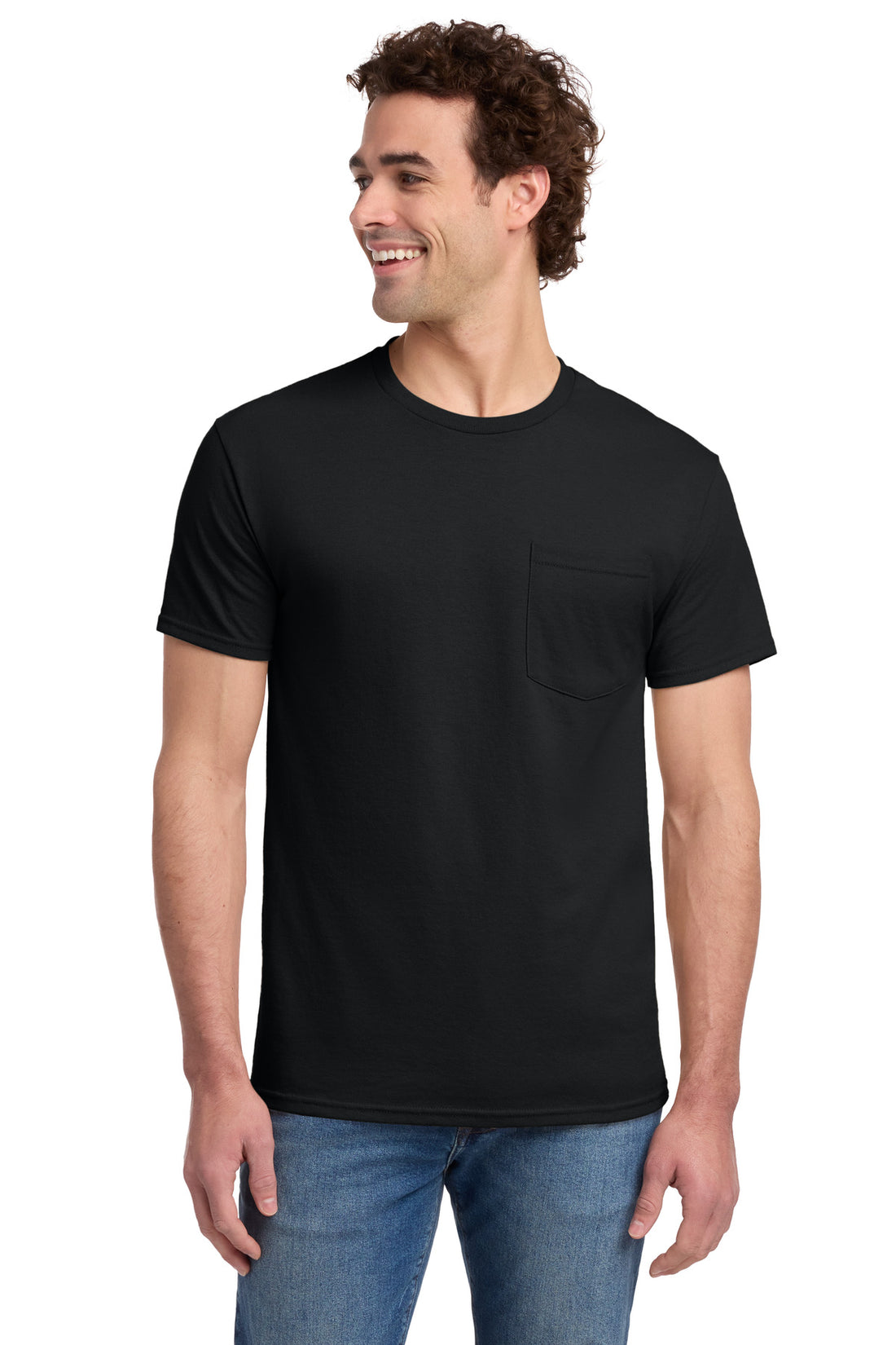 Jerzees® -  Dri-Power® 50/50 Cotton/Poly Pocket T-Shirt.  29MP
