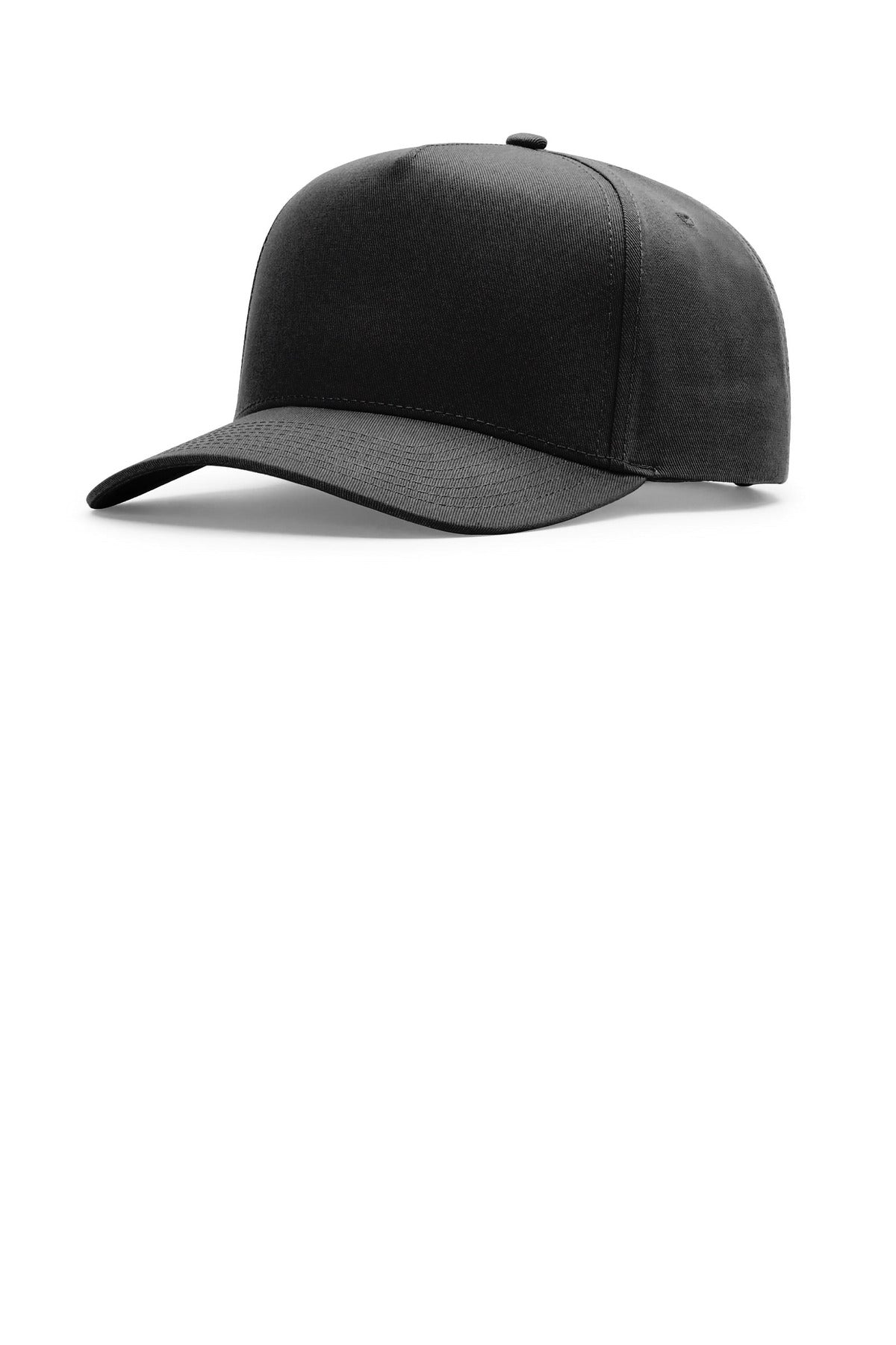 Richardson Full Fabric 5-Panel Champ 323FPC - Black - OSFA