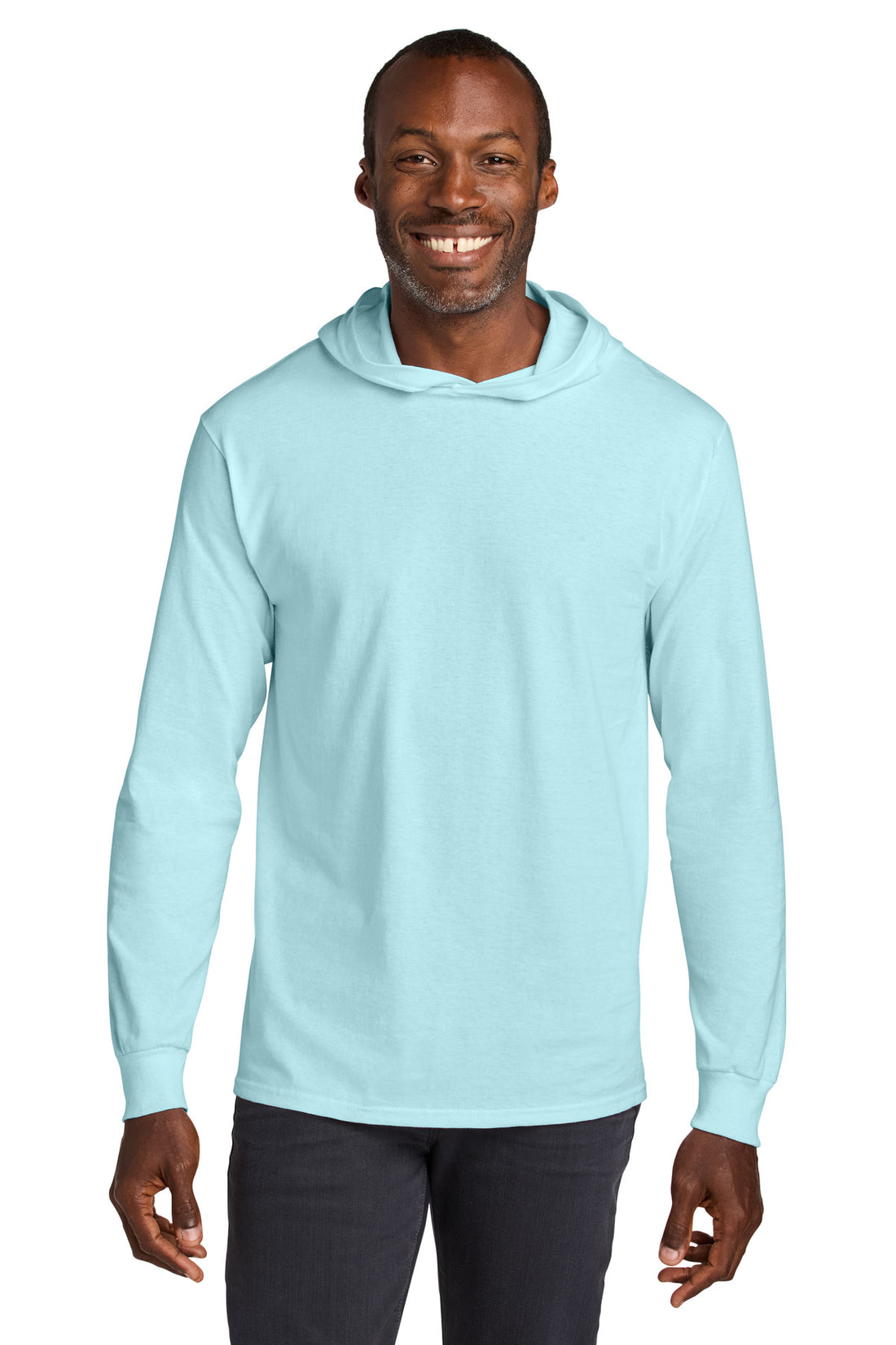 Jerzees Classics Unisex Cotton Long Sleeve Hooded T-Shirt 363LH