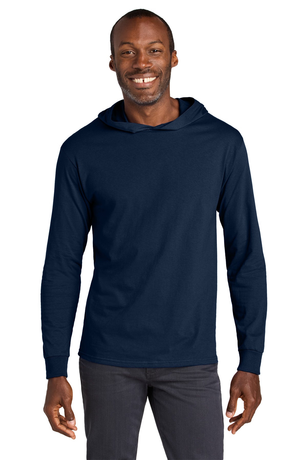 Jerzees Classics Unisex Cotton Long Sleeve Hooded T-Shirt 363LH