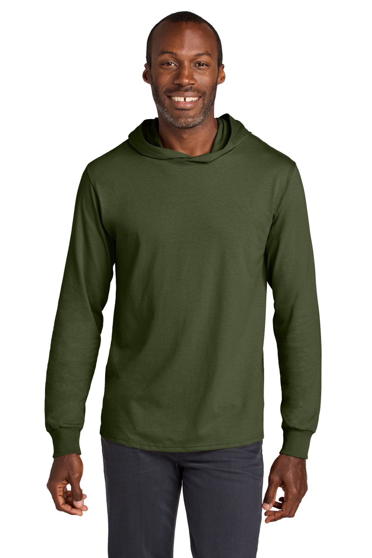Jerzees Classics Unisex Cotton Long Sleeve Hooded T-Shirt 363LH