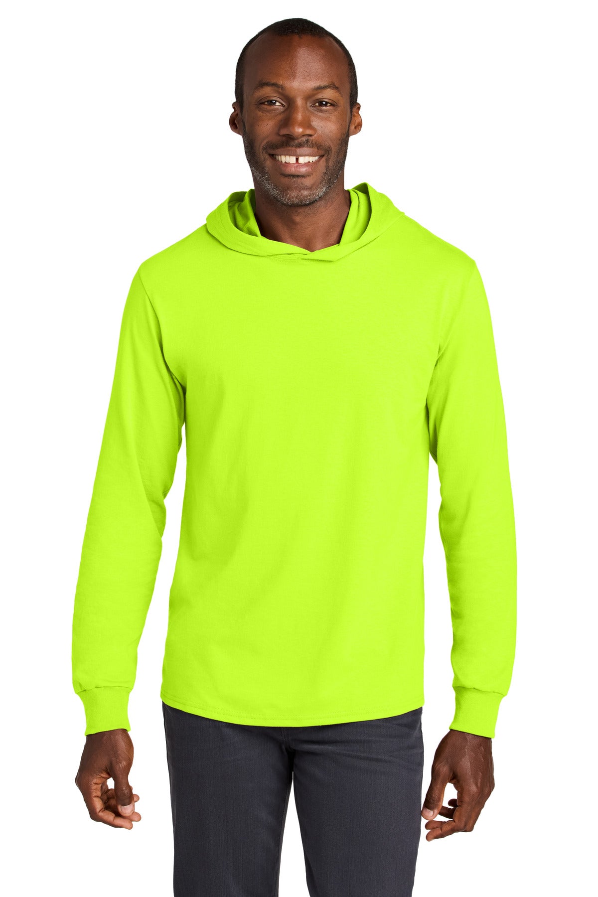 Jerzees Classics Unisex Cotton Long Sleeve Hooded T-Shirt 363LH