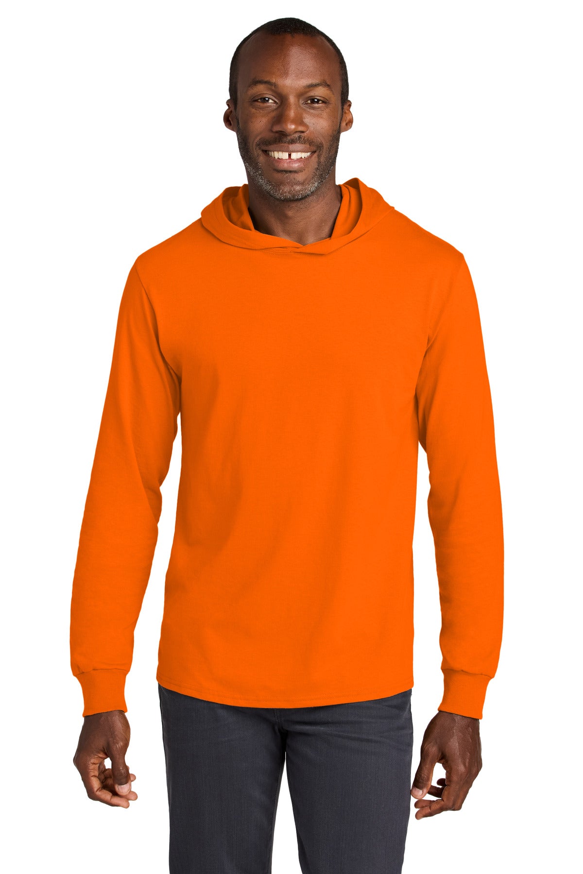 Jerzees Classics Unisex Cotton Long Sleeve Hooded T-Shirt 363LH