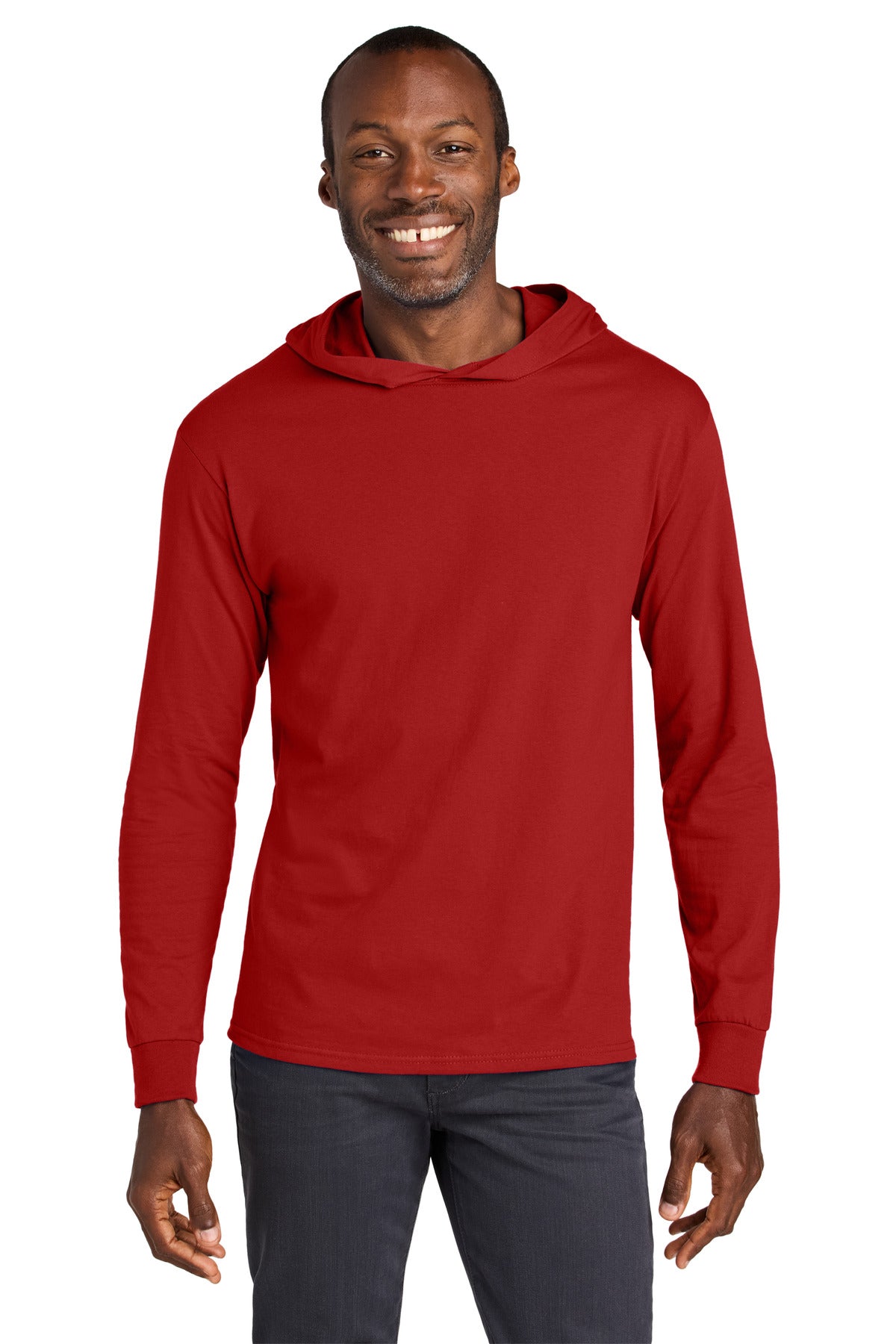 Jerzees Classics Unisex Cotton Long Sleeve Hooded T-Shirt 363LH