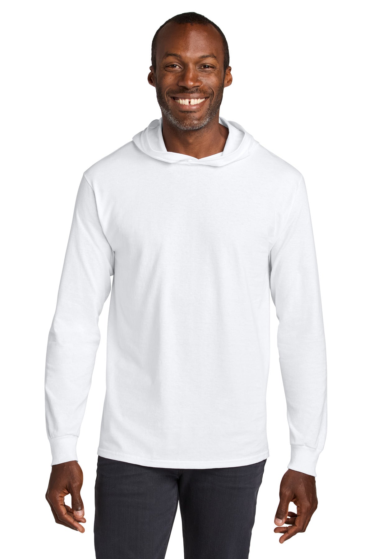 Jerzees Classics Unisex Cotton Long Sleeve Hooded T-Shirt 363LH