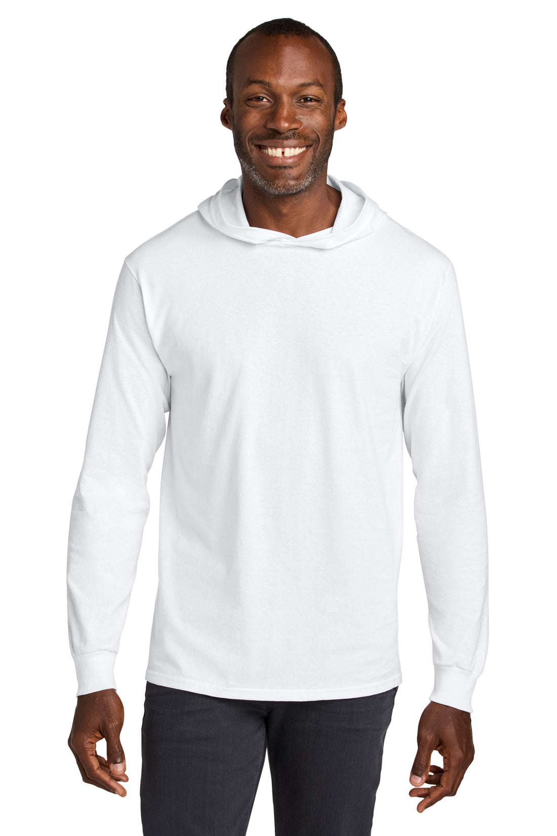Jerzees Classics Unisex Cotton Long Sleeve Hooded T-Shirt 363LH