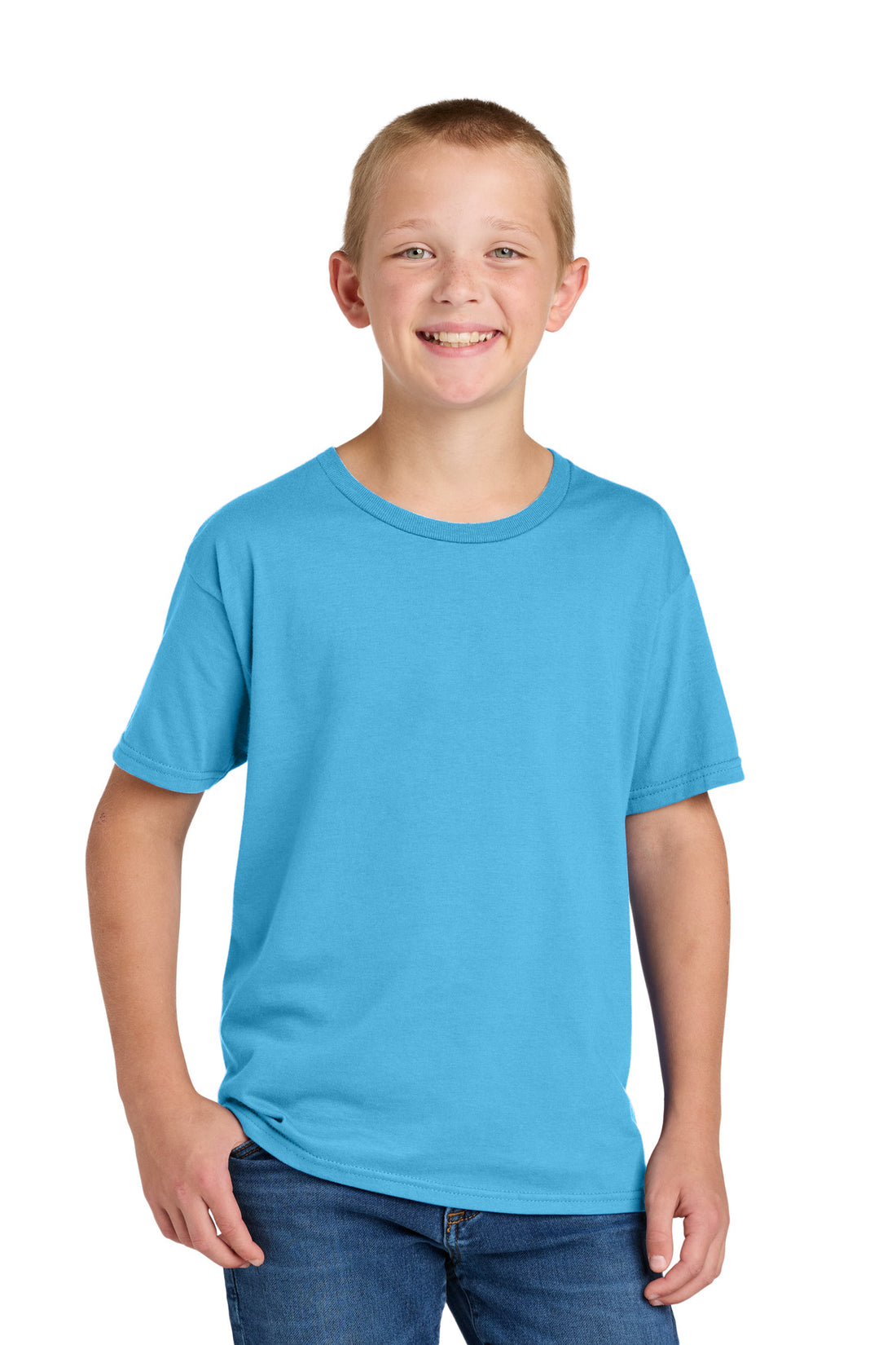 Jerzees Classics Youth Cotton T-Shirt 363Y - Aquatic Blue - L