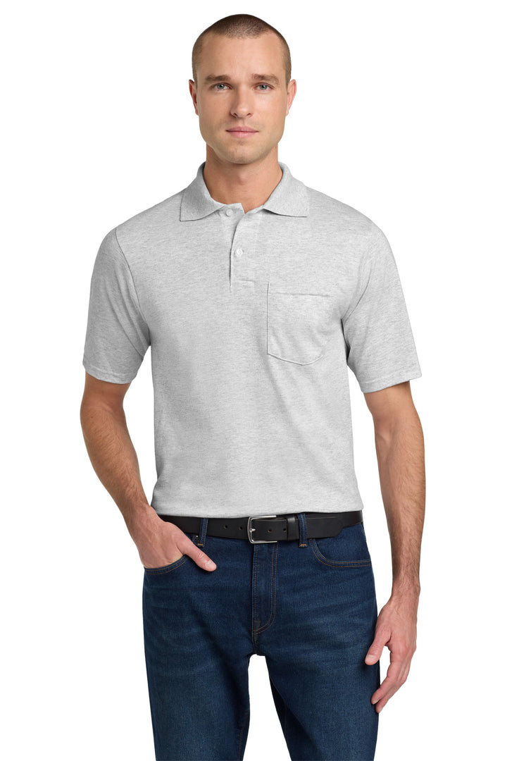 Jerzees® Dri-Power® Pocket Sport Shirt. 436MP - Ash - 2XL