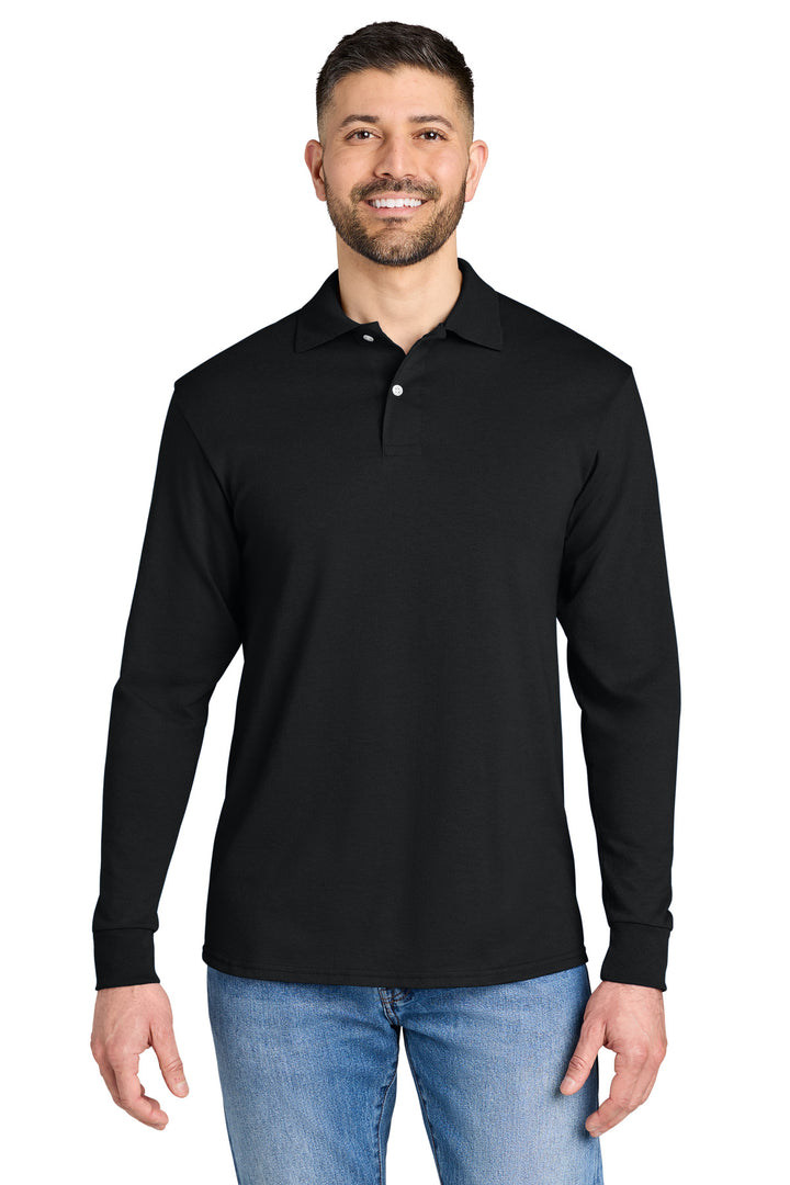 Jerzees® Dri-Power® Long Sleeve Sport Shirt 437LS - Black - 2XL