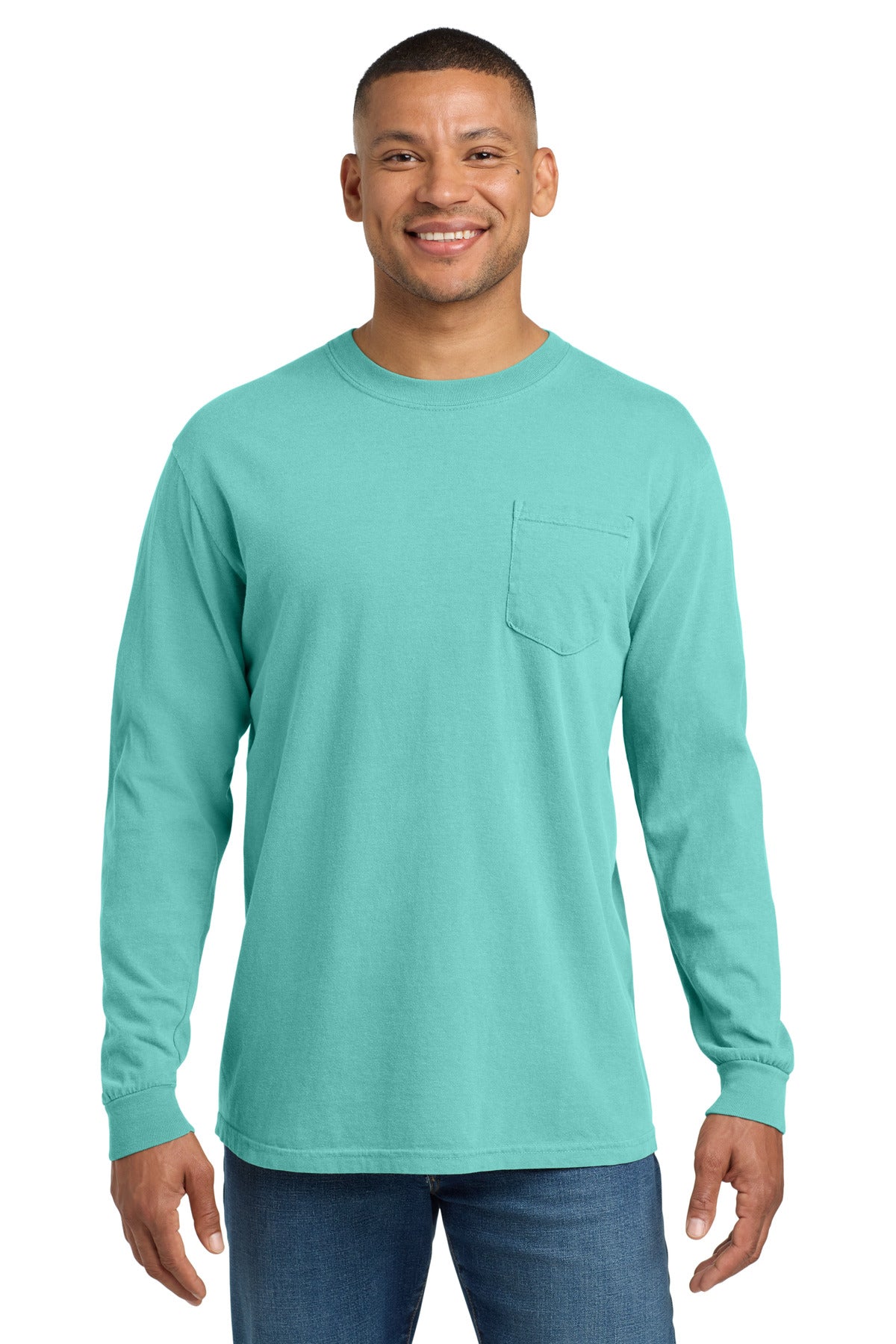 COMFORT COLORS ® Heavyweight Ring Spun Long Sleeve Pocket Tee. 4410
