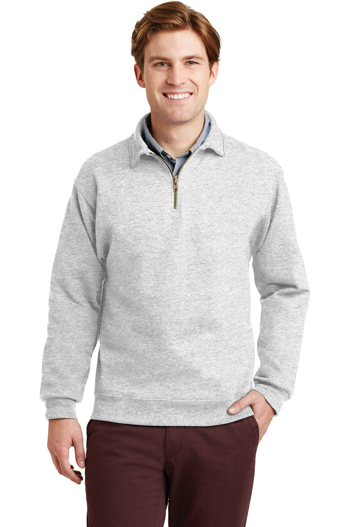 Jerzees® Super Sweats® NuBlend® - 1/4-Zip Sweatshirt with Cadet Collar.  4528M - Ash - 2XL