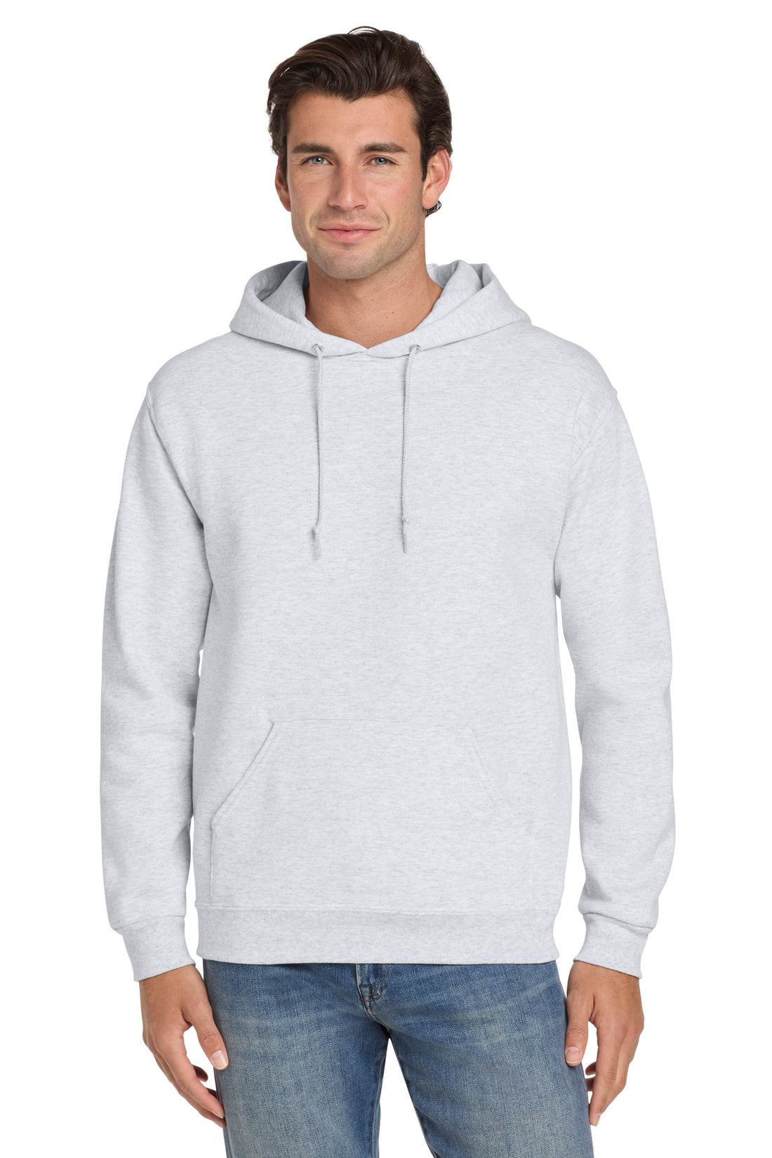 Jerzees® Super Sweats® NuBlend® - Pullover Hooded Sweatshirt.  4997M - Ash - 2XL