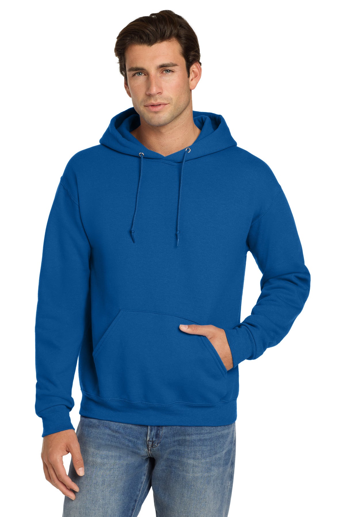 Jerzees® Super Sweats® NuBlend® - Pullover Hooded Sweatshirt.  4997M