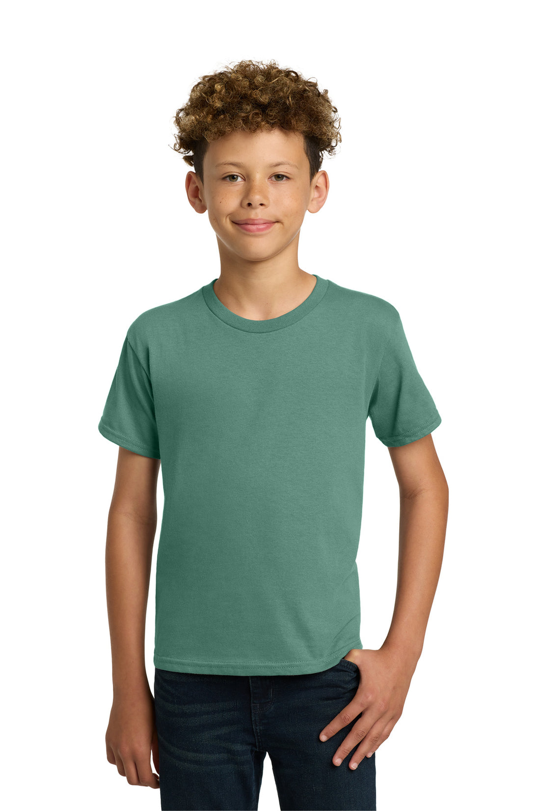 Gildan® - Youth  Heavy Cotton 100% Cotton T-Shirt.  5000B - Aquatic - L