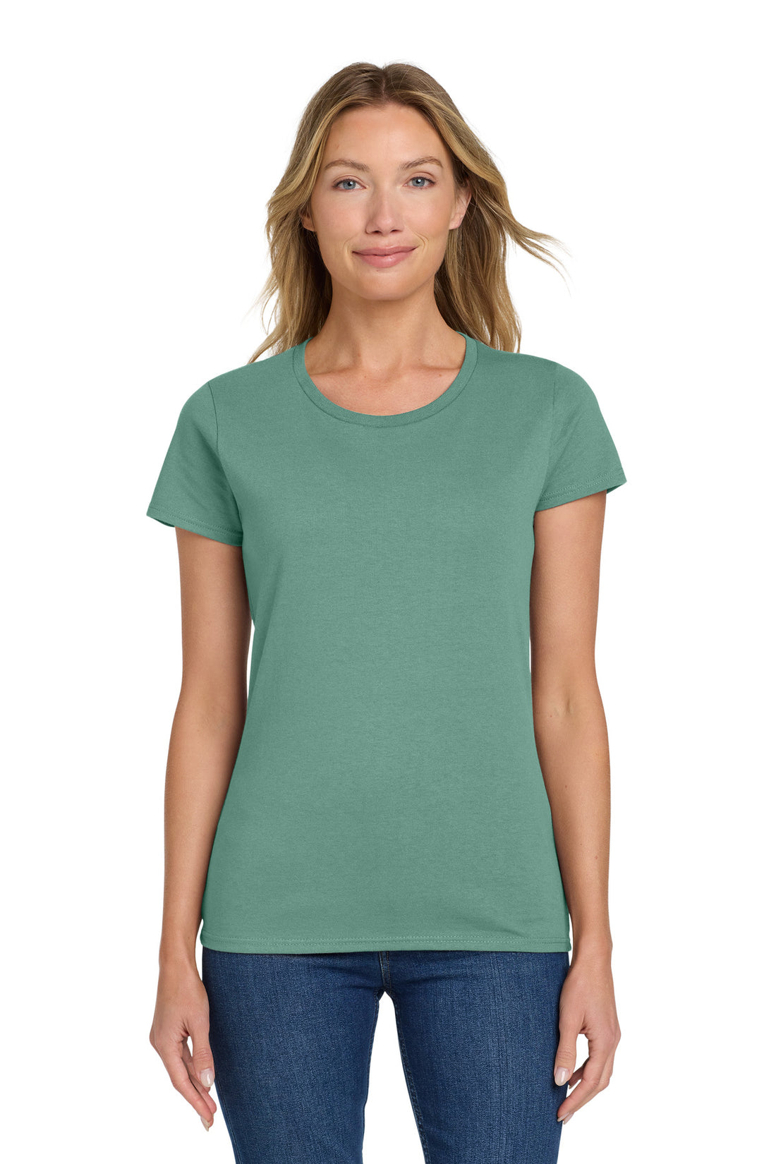 Gildan® Women's Heavy Cotton 100% Cotton T-Shirt. 5000L - Aquatic - 2XL