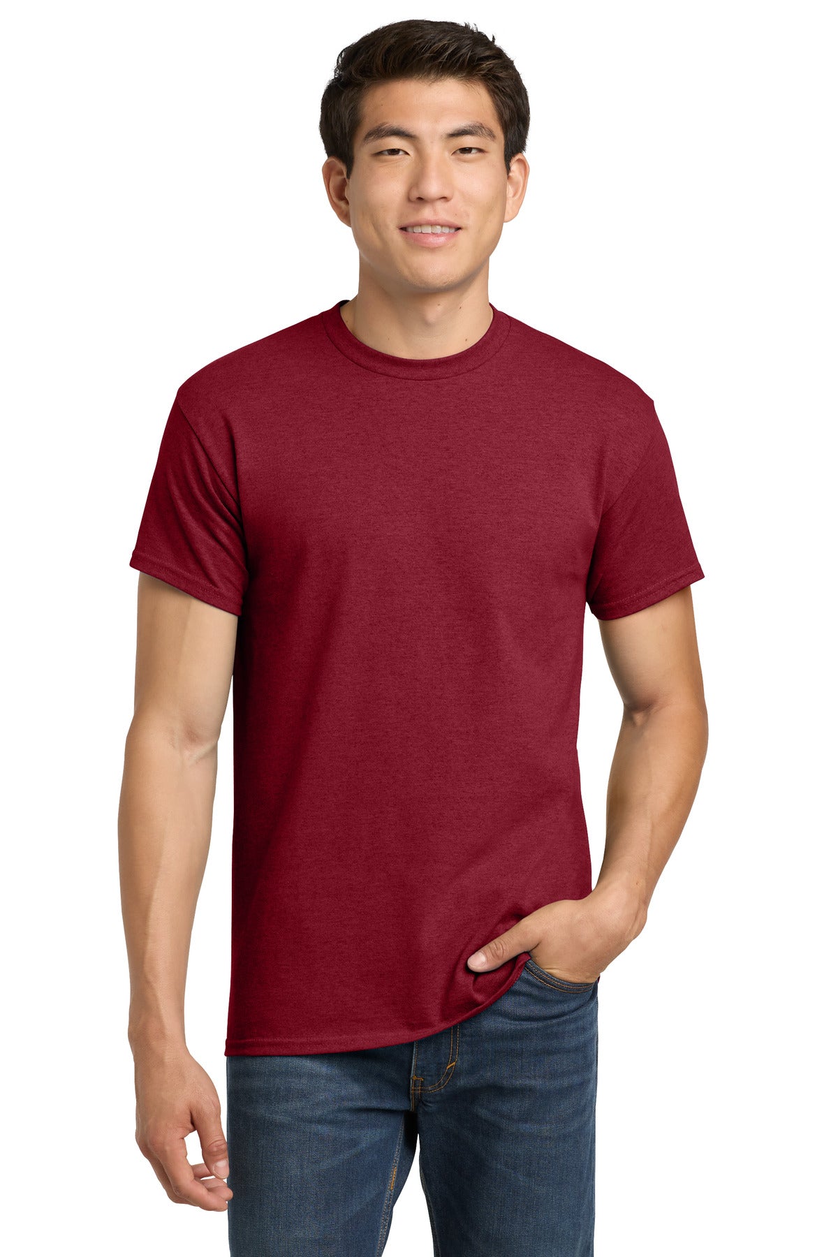 Gildan® - Heavy Cotton 100% Cotton T-Shirt.  5000 - Antique Cherry Red - 2XL
