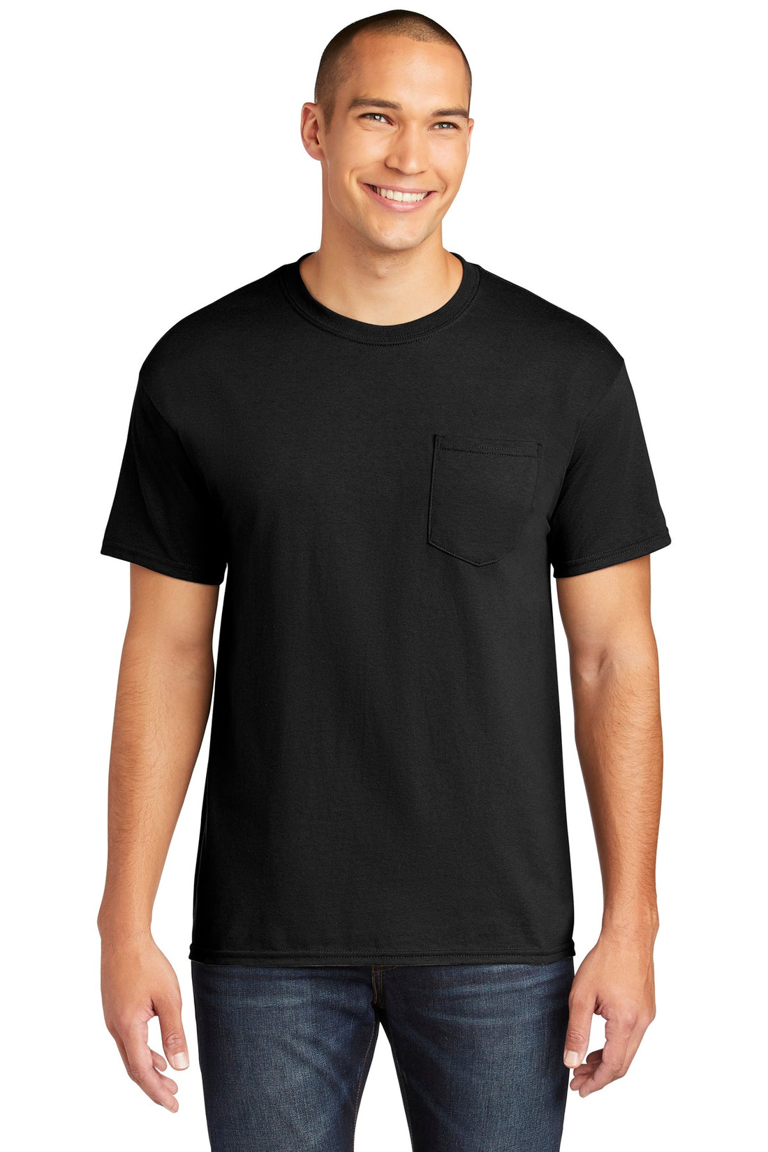 Gildan ® Heavy Cotton  100% Cotton Pocket T-Shirt. 5300 - Black - 2XL