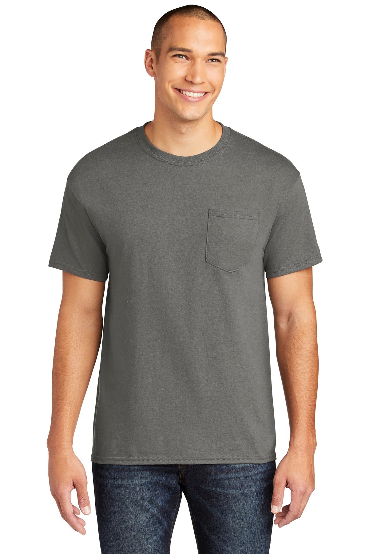 Gildan ® Heavy Cotton  100% Cotton Pocket T-Shirt. 5300