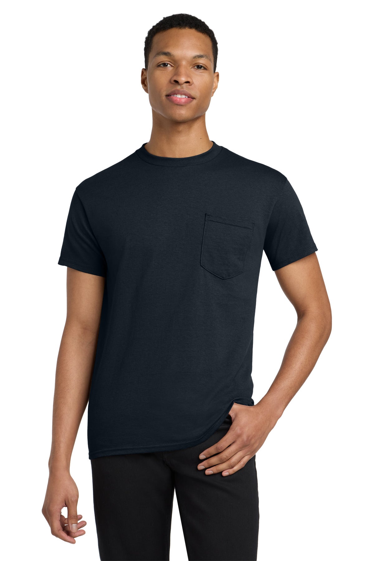 Gildan ® Heavy Cotton  100% Cotton Pocket T-Shirt. 5300