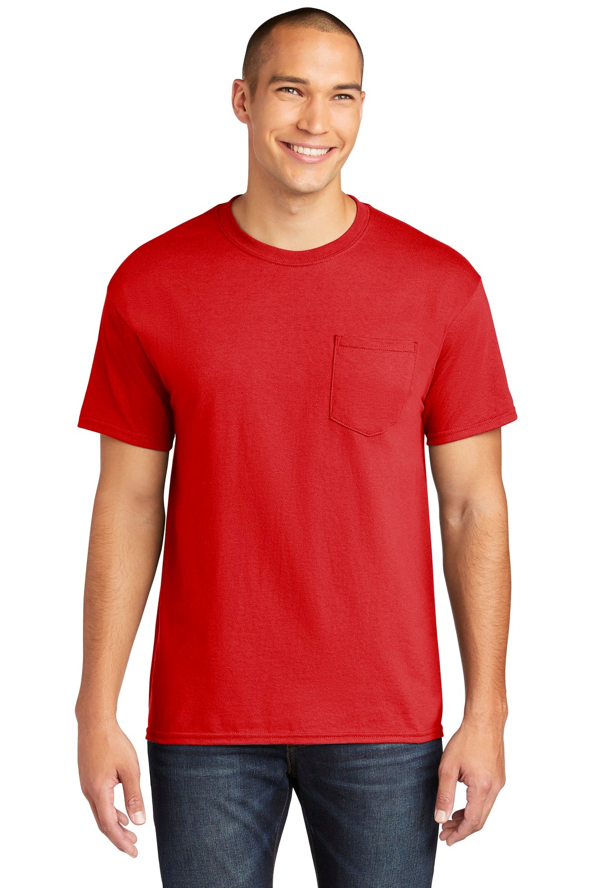Gildan ® Heavy Cotton  100% Cotton Pocket T-Shirt. 5300