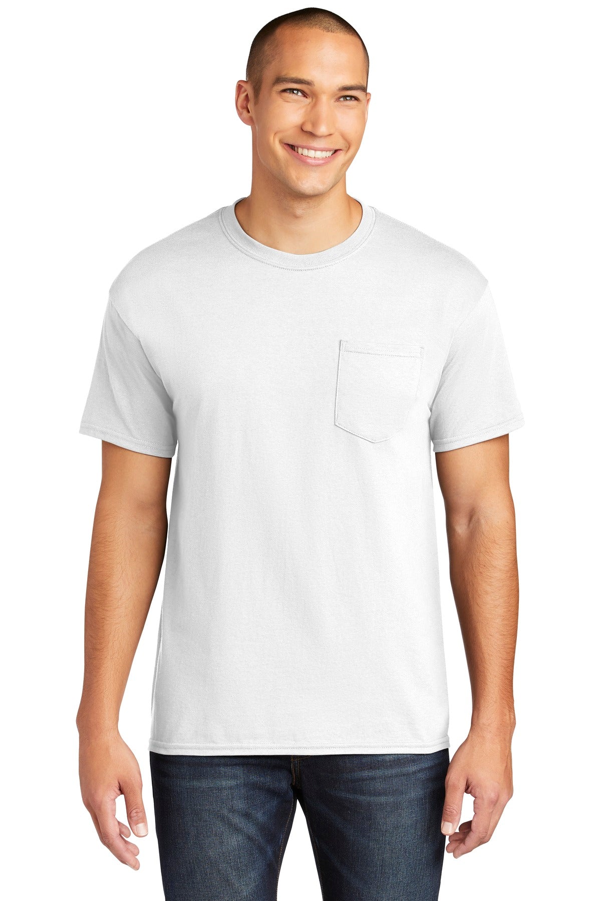 Gildan ® Heavy Cotton  100% Cotton Pocket T-Shirt. 5300