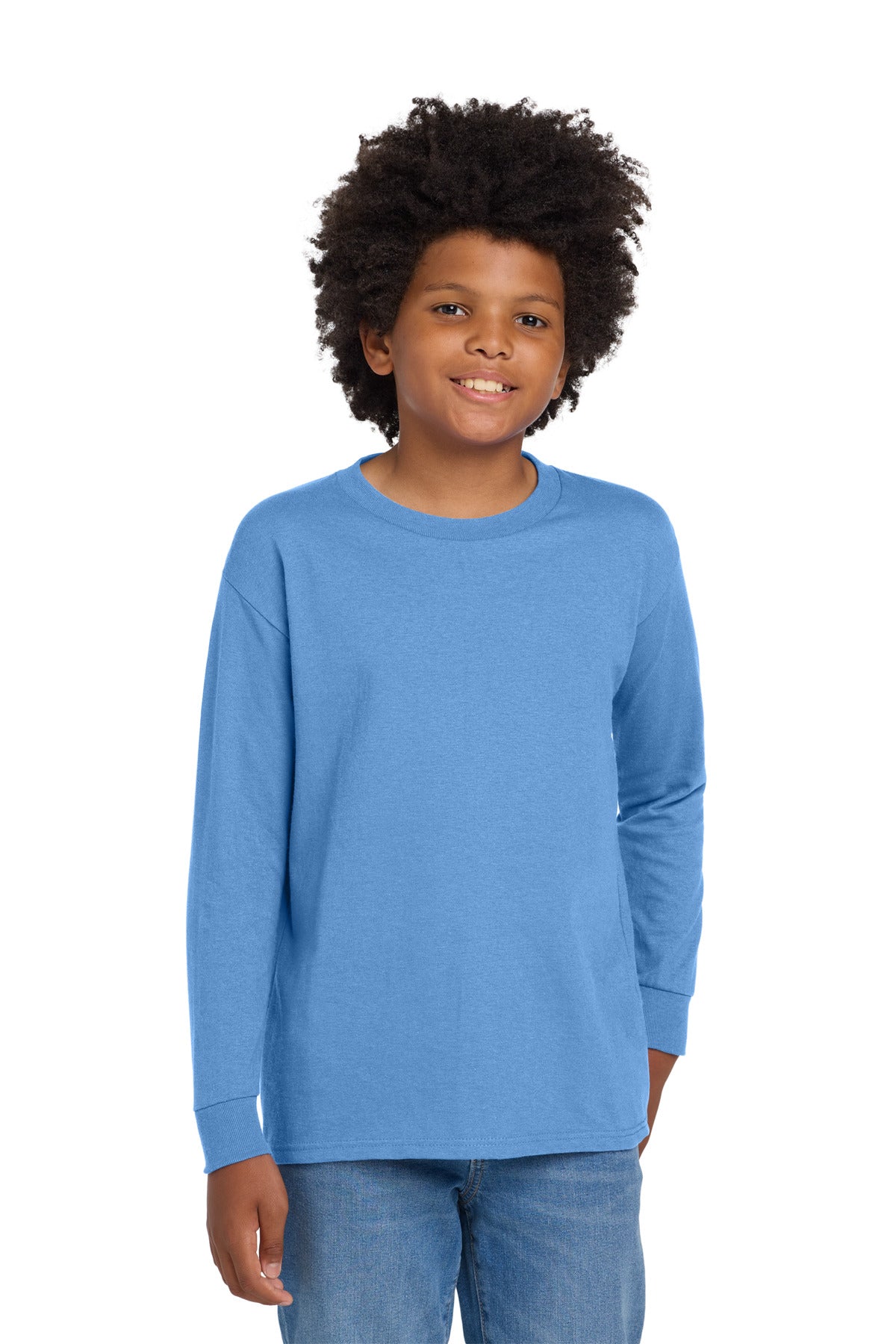 Gildan® Youth Heavy Cotton 100% Cotton Long Sleeve T-Shirt. 5400B