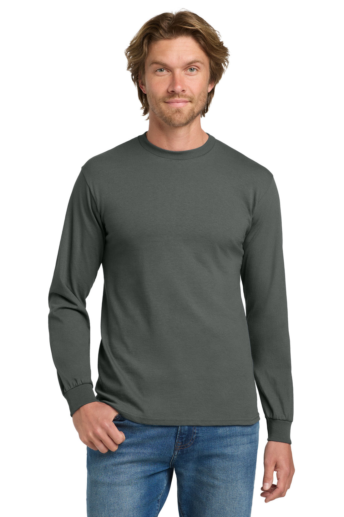 Gildan® - Heavy Cotton 100% Cotton Long Sleeve T-Shirt.  5400