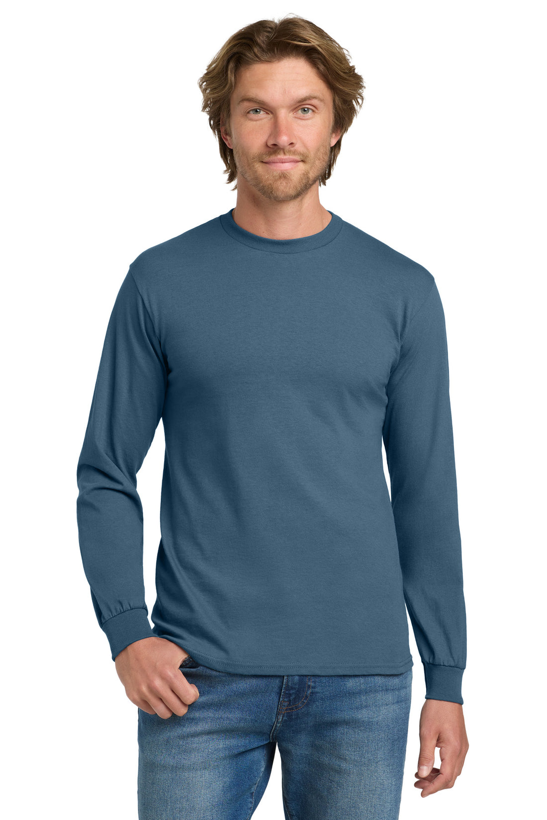 Gildan® - Heavy Cotton 100% Cotton Long Sleeve T-Shirt.  5400