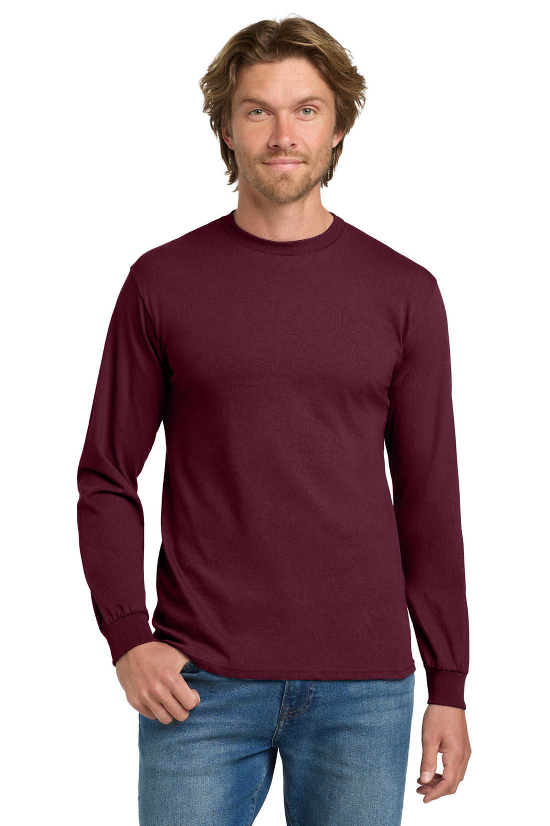 Gildan® - Heavy Cotton 100% Cotton Long Sleeve T-Shirt.  5400