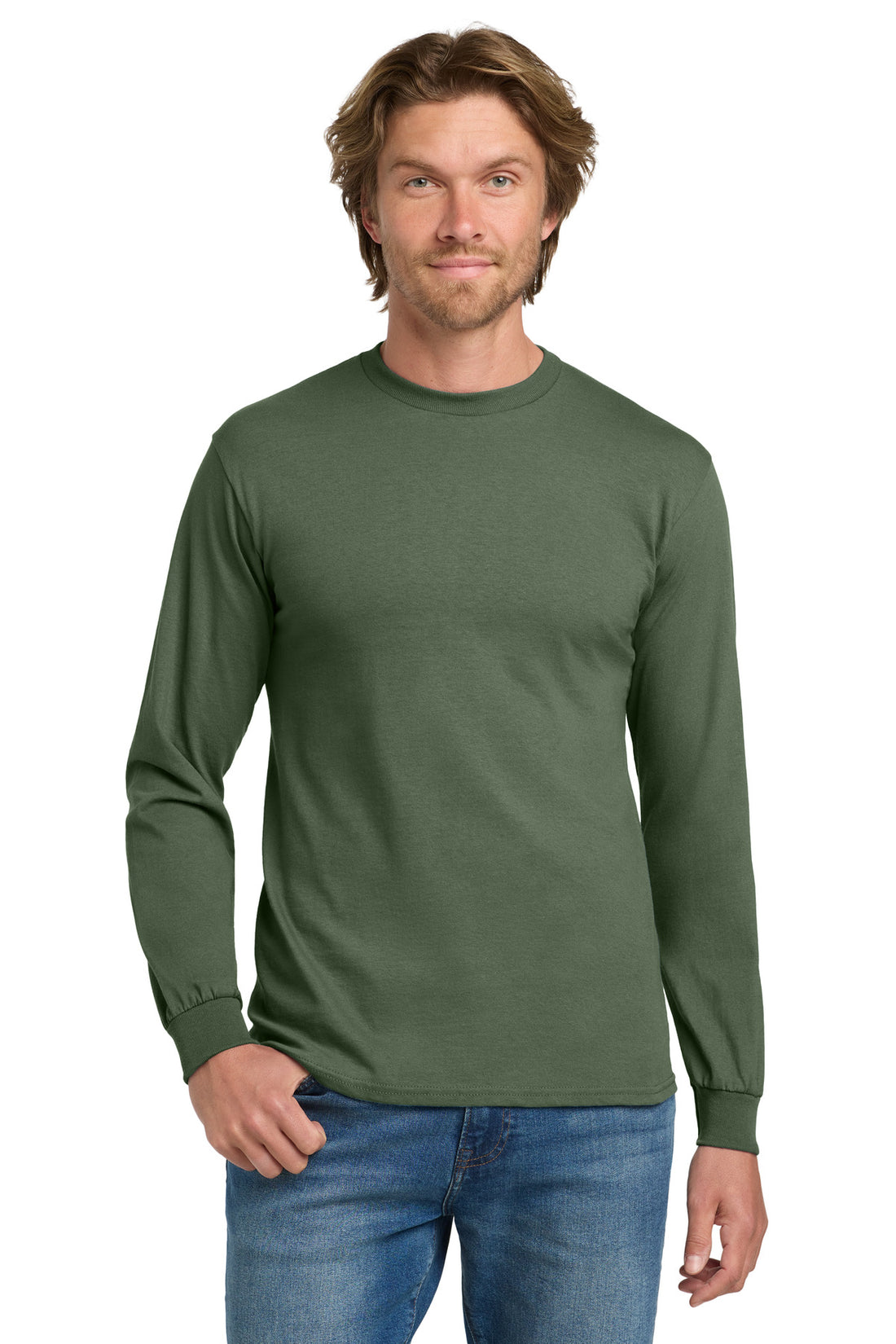 Gildan® - Heavy Cotton 100% Cotton Long Sleeve T-Shirt.  5400