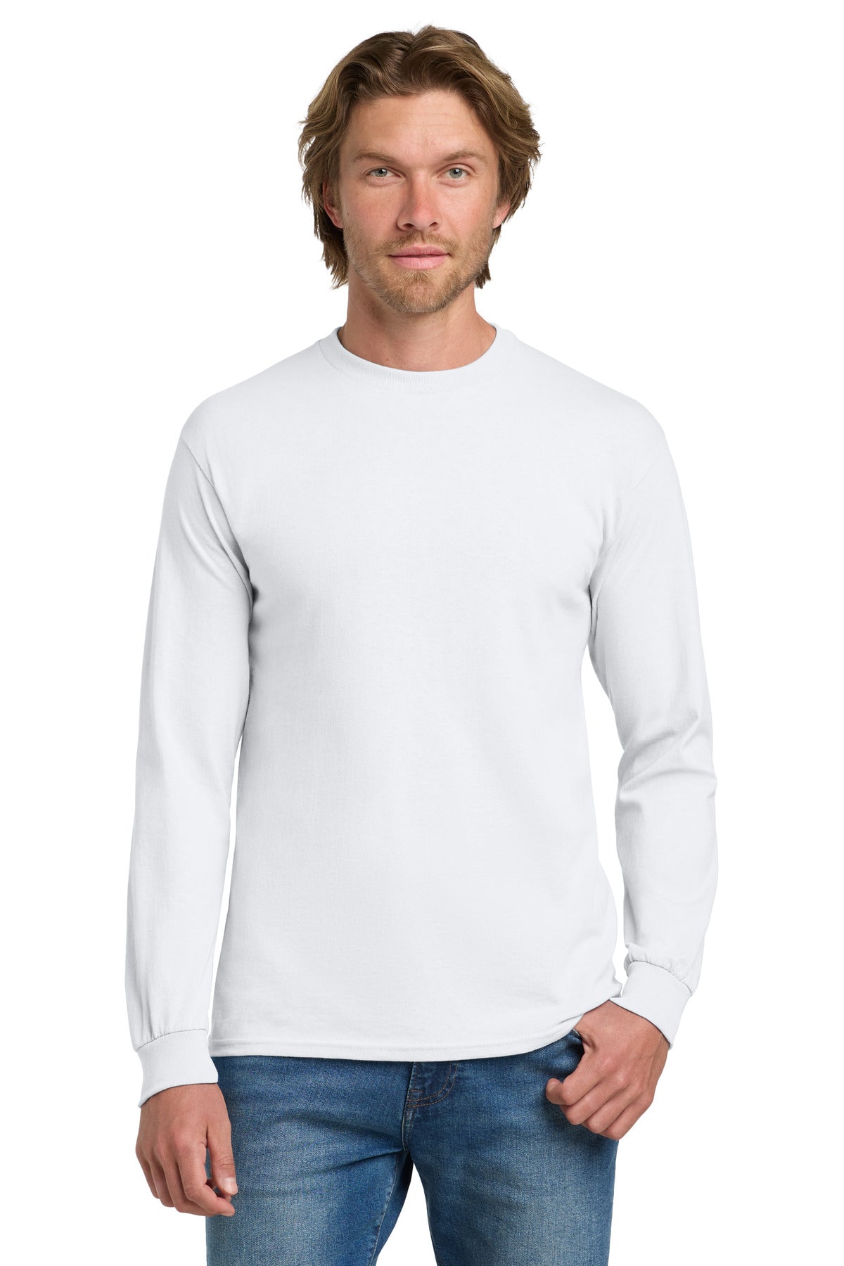 Gildan® - Heavy Cotton 100% Cotton Long Sleeve T-Shirt.  5400