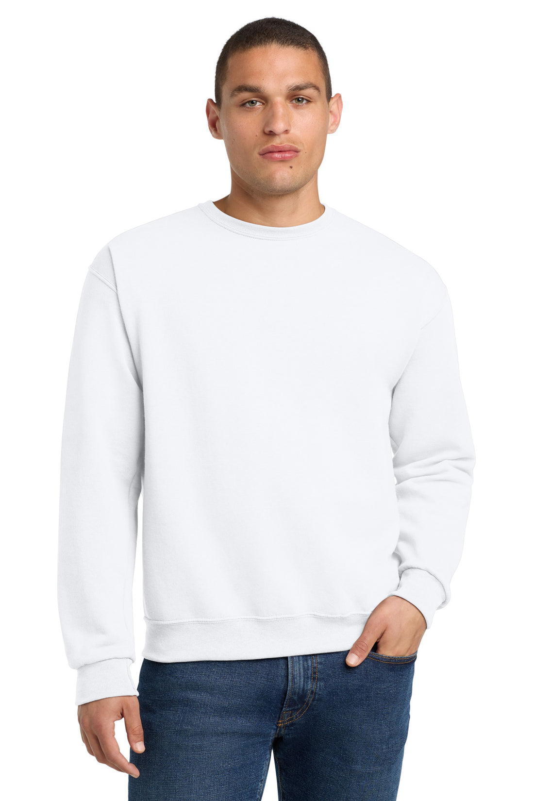 Jerzees® - NuBlend® Crewneck Sweatshirt.  562M - White - S