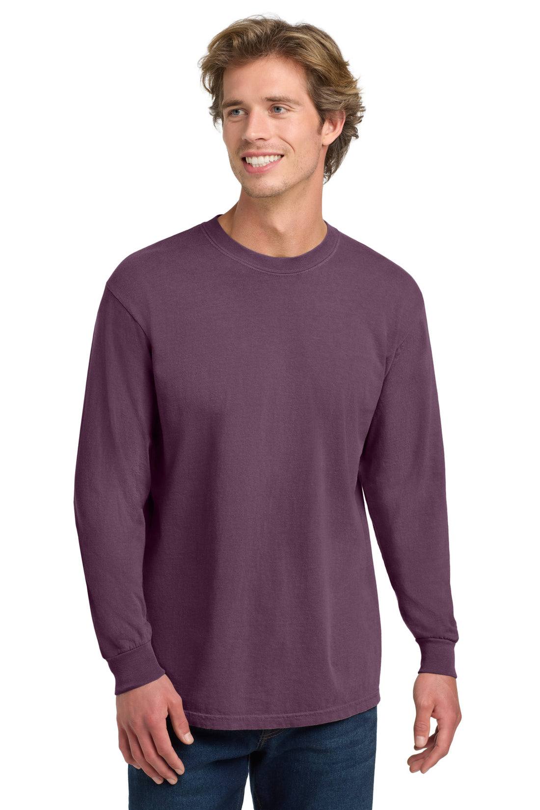 COMFORT COLORS ® Heavyweight Ring Spun Long Sleeve Tee. 6014 - Berry - 2XL