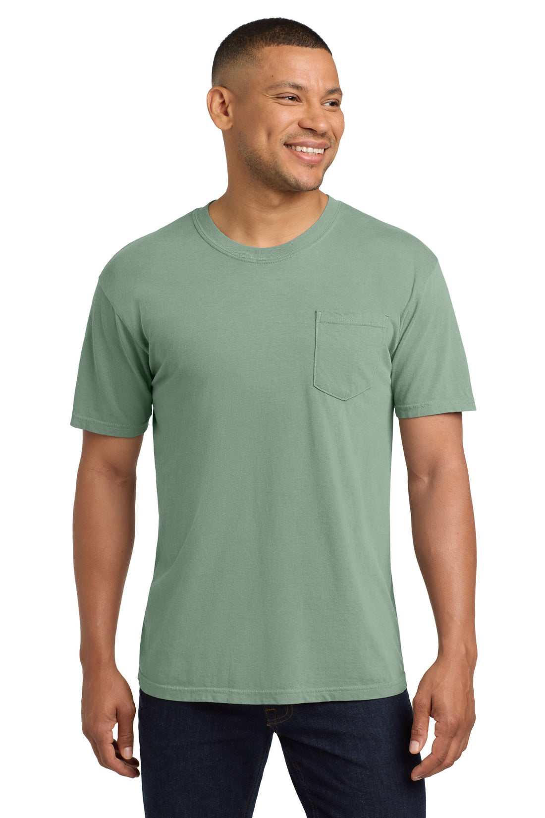 COMFORT COLORS ® Heavyweight Ring Spun Pocket Tee. 6030 - Bay - 2XL