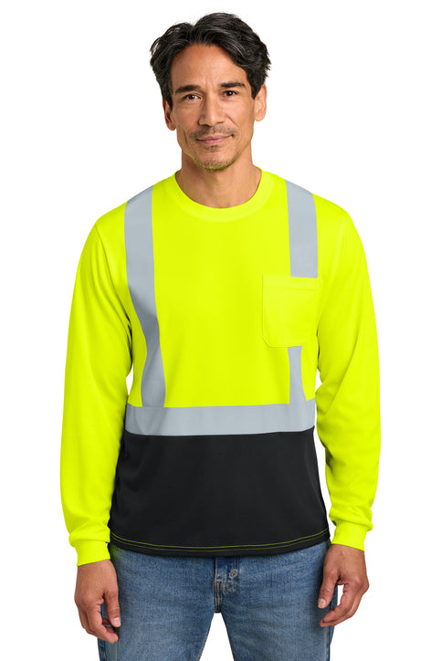 CornerStone® ANSI 107 Class 2 Long Sleeve Mesh Blocked Tee