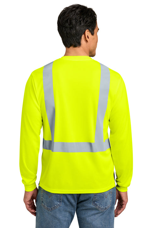 CornerStone® ANSI 107 Class 2 Long Sleeve Mesh Blocked Tee